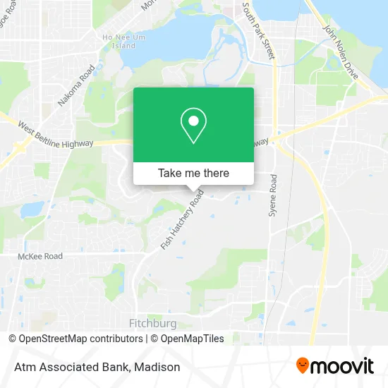 Atm Associated Bank map