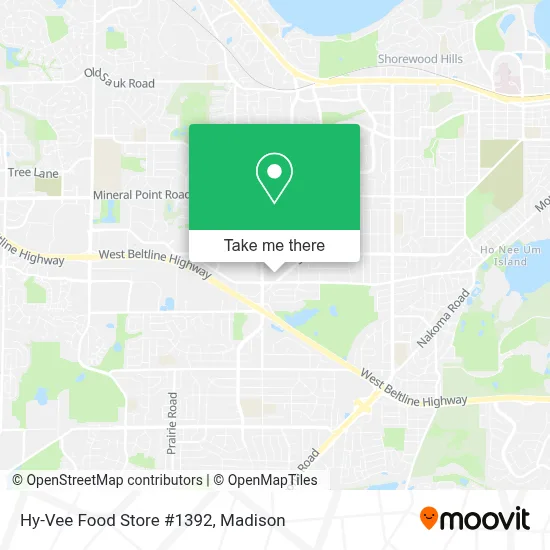 Hy-Vee Food Store #1392 map
