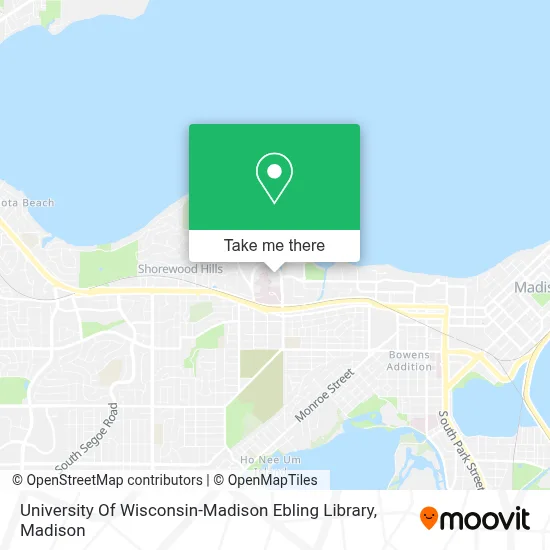 University Of Wisconsin-Madison Ebling Library map