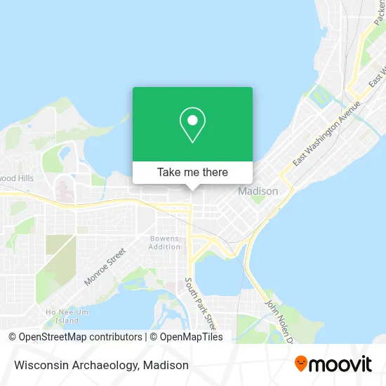 Wisconsin Archaeology map