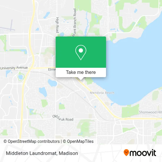 Middleton Laundromat map