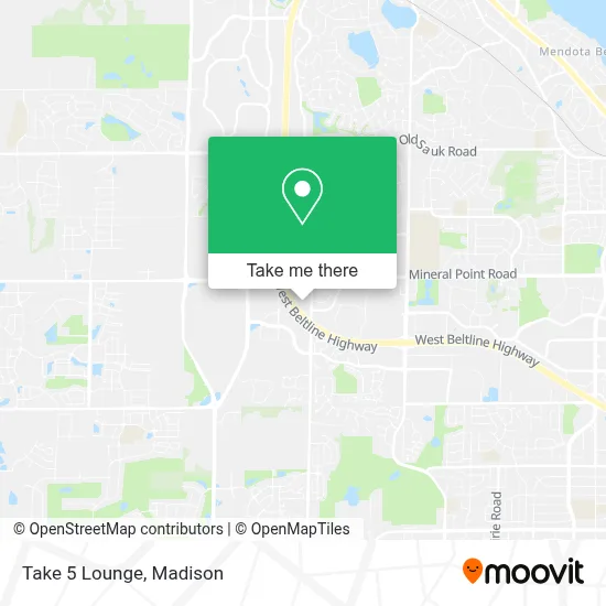 Take 5 Lounge map