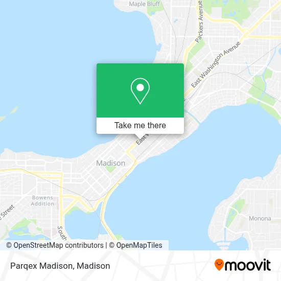 Parqex Madison map