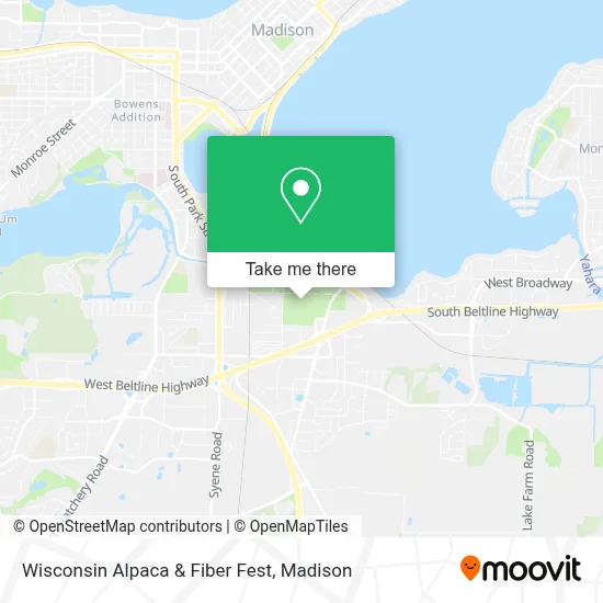Wisconsin Alpaca & Fiber Fest map