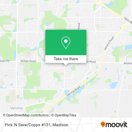 Pick 'N Save/Copps #131 map