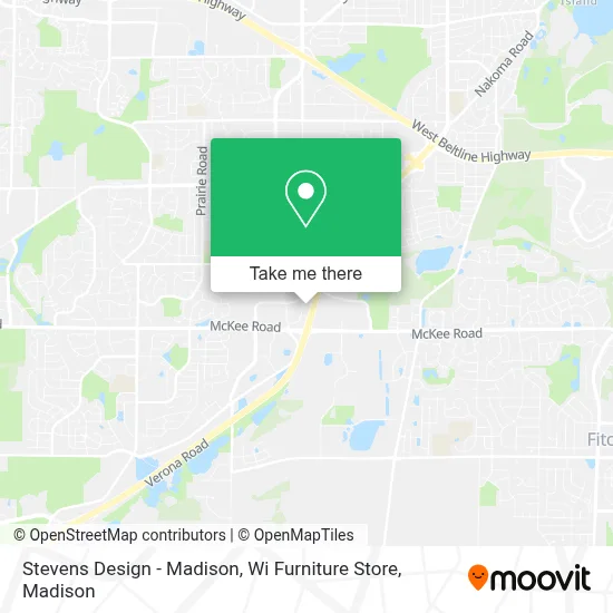 Stevens Design - Madison, Wi Furniture Store map