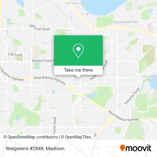 Walgreens #2848 map