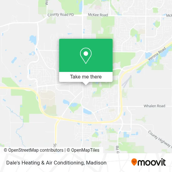 Dale's Heating & Air Conditioning map