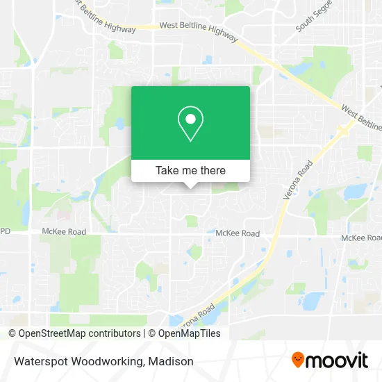 Waterspot Woodworking map