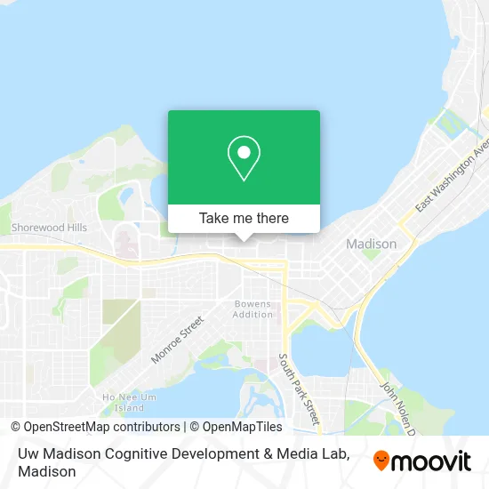 Uw Madison Cognitive Development & Media Lab map