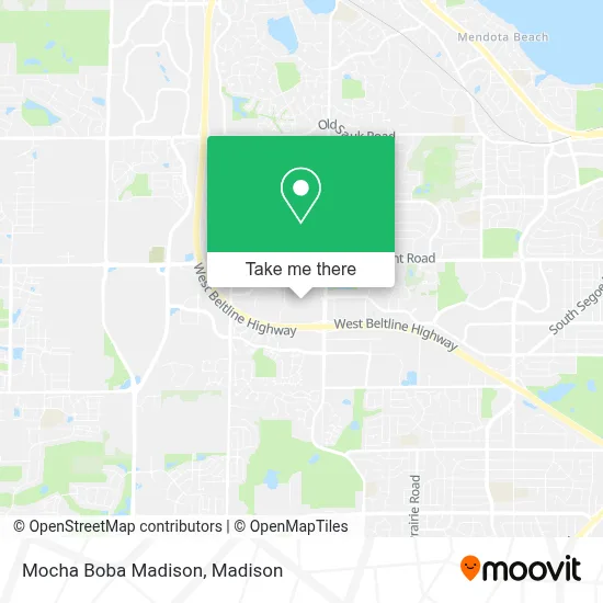 Mocha Boba Madison map