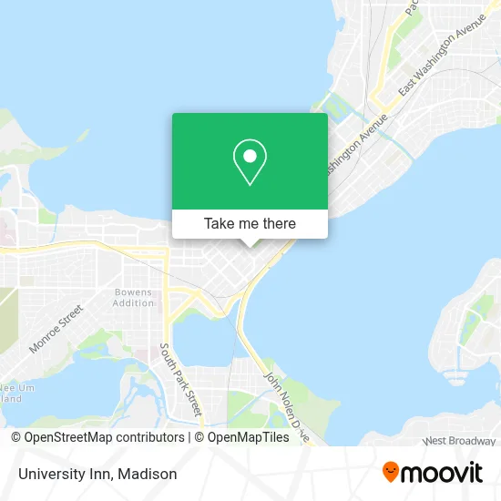 University Inn map