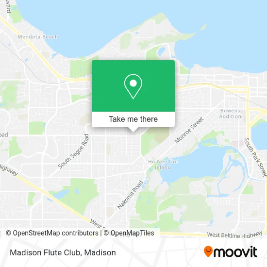 Madison Flute Club map