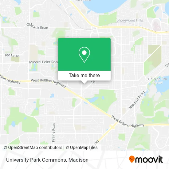 University Park Commons map
