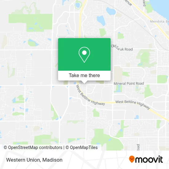 Western Union map