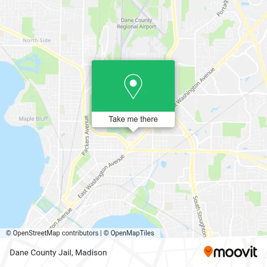 Dane County Jail map