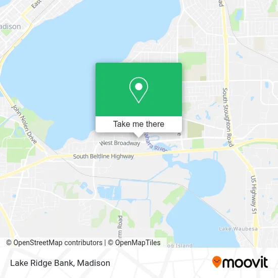 Lake Ridge Bank map