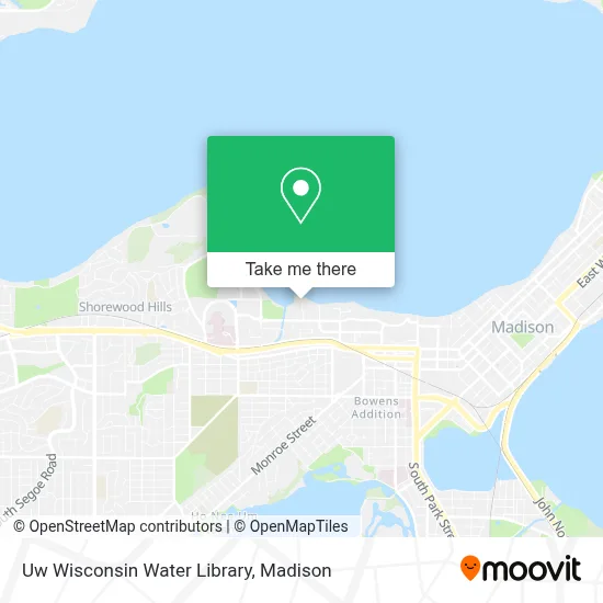 Uw Wisconsin Water Library map
