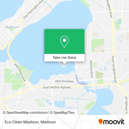 Eco Clean Madison map