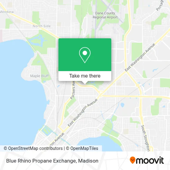 Blue Rhino Propane Exchange map