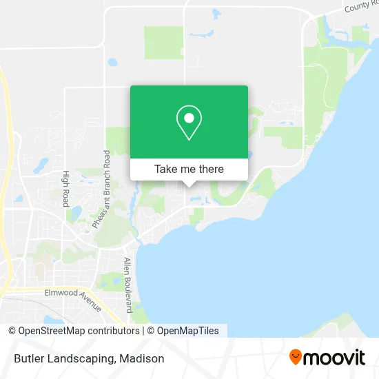 Butler Landscaping map