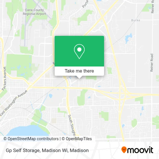 Gp Self Storage, Madison Wi map