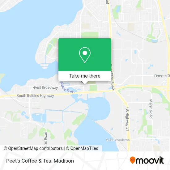 Peet's Coffee & Tea map