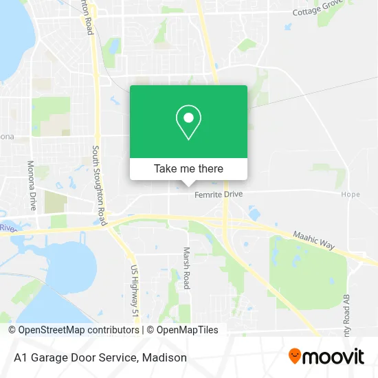 A1 Garage Door Service map