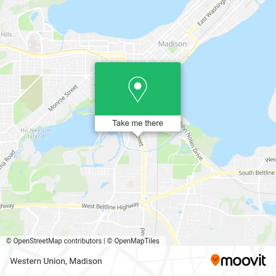 Western Union map