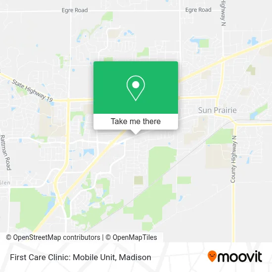 First Care Clinic: Mobile Unit map