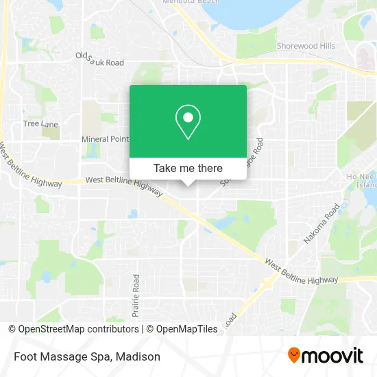 Foot Massage Spa map