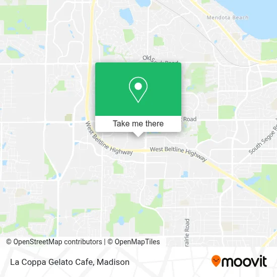La Coppa Gelato Cafe map