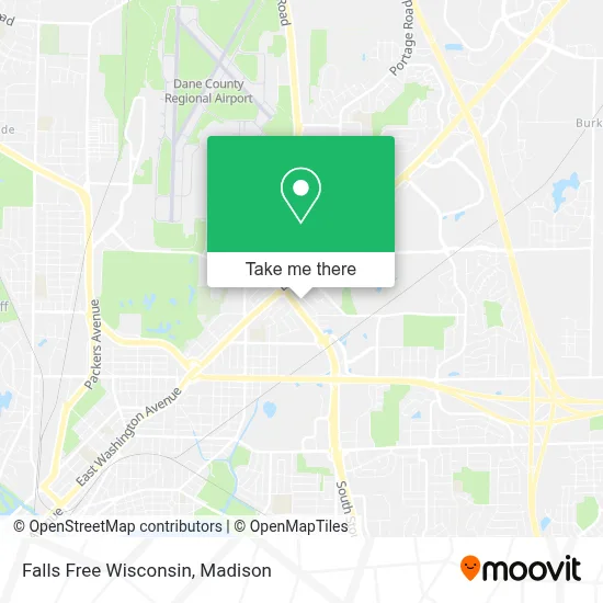 Falls Free Wisconsin map