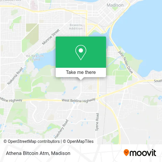 Athena Bitcoin Atm map