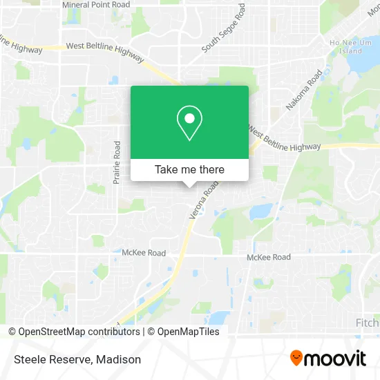 Steele Reserve map