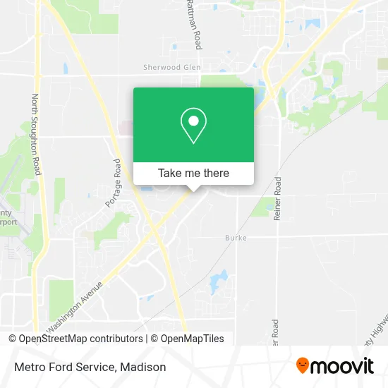 Metro Ford Service map