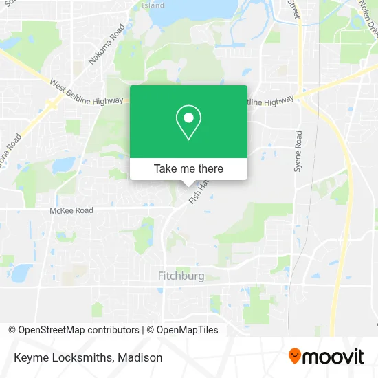 Mapa de Keyme Locksmiths