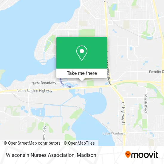 Wisconsin Nurses Association map