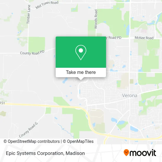 Epic Systems Corporation map