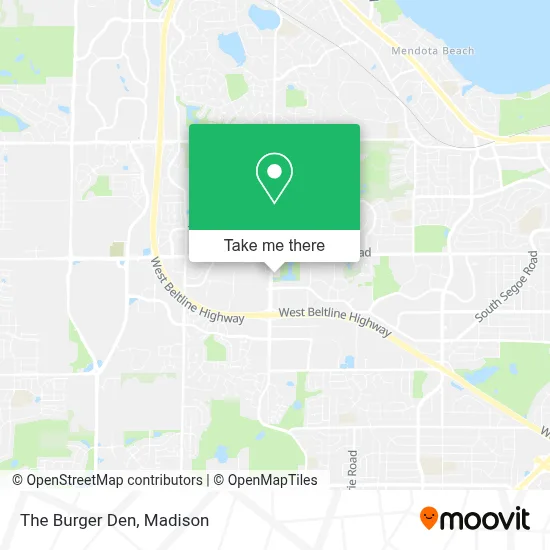 The Burger Den map
