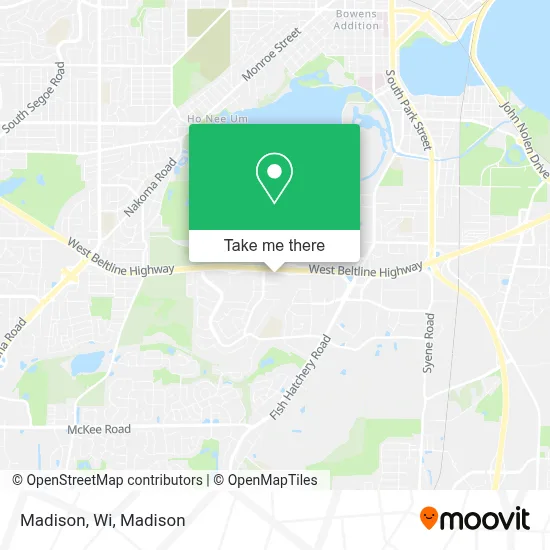 Madison, Wi map