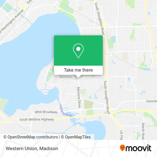 Western Union map