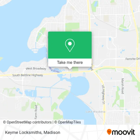 Mapa de Keyme Locksmiths