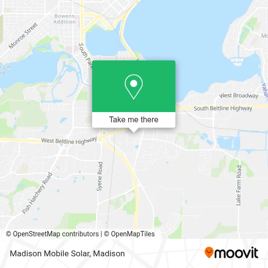 Madison Mobile Solar map