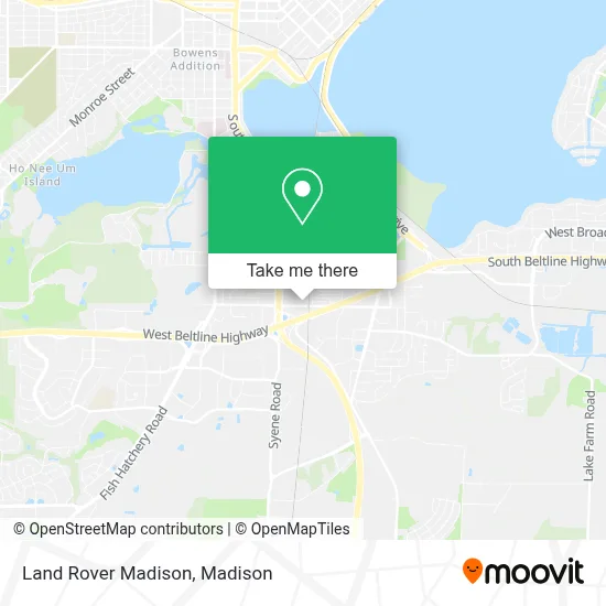 Land Rover Madison map