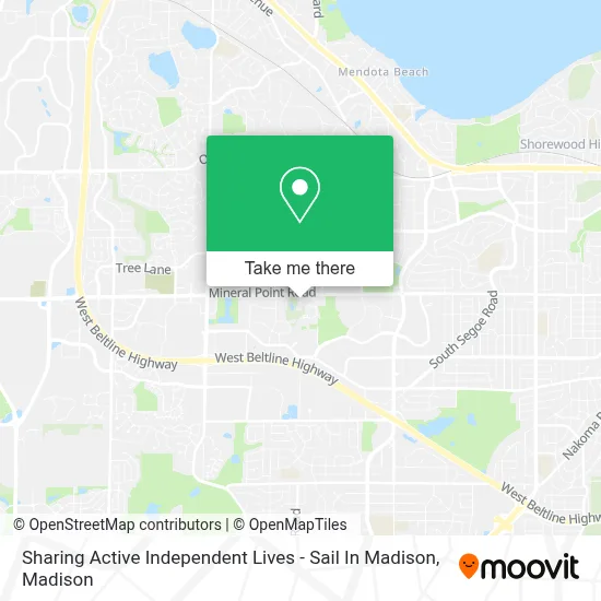 Sharing Active Independent Lives - Sail In Madison map