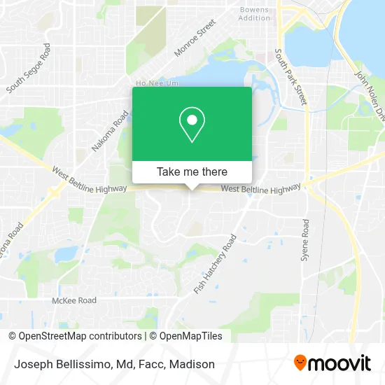 Joseph Bellissimo, Md, Facc map