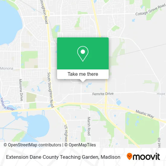 Extension Dane County Teaching Garden map