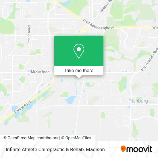 Infinite Athlete Chiropractic & Rehab map