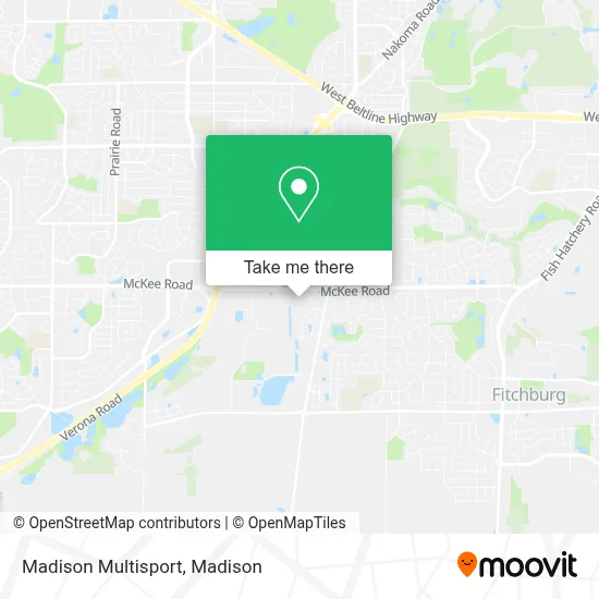 Madison Multisport map
